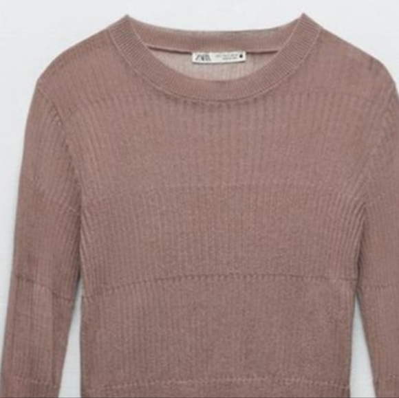 Women's Brown Long Sleeve Top - Picture 2 of 3